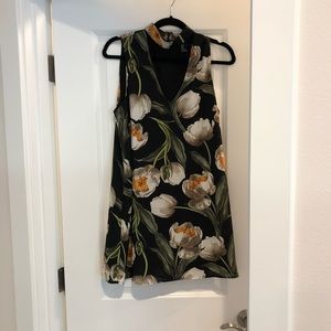 Black floral dress